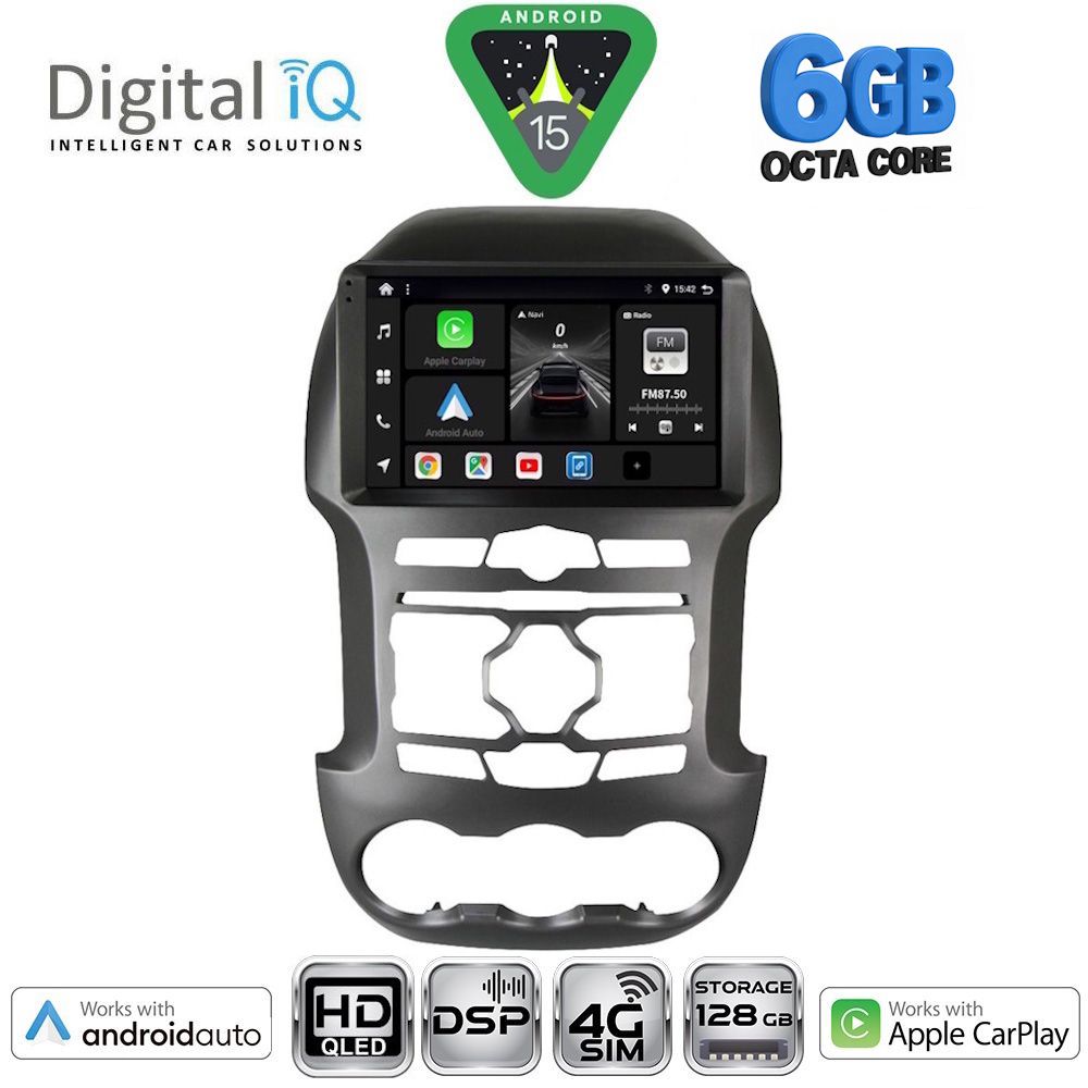 BXF17171S-15 DIGITAL IQ BXF 17171S_CPAA (9inc) MULTIMEDIA TABLET for FORD RANGER mod. 2011-2015 - Image 1
