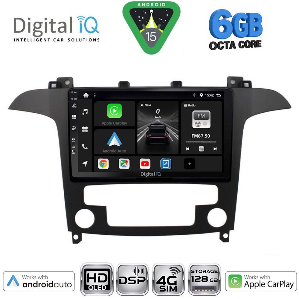 BXF17175CL-15 DIGITAL IQ BXF 17175_CPAA CLIMA (9inc) MULTIMEDIA TABLET for FORD SMAX mod. 2006-2014 - Image 1