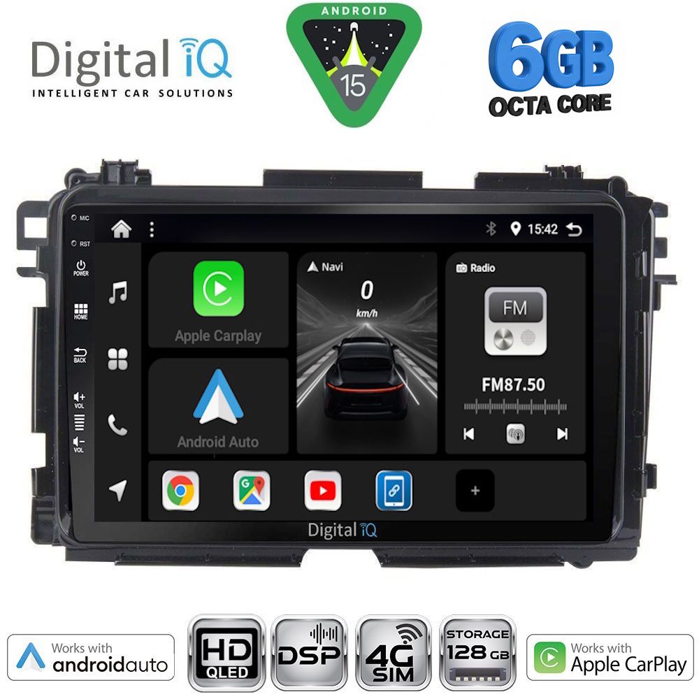 BXF17201-15 DIGITAL IQ BXF 17201_CPAA (10inc) MULTIMEDIA TABLET for HONDA HRV mod. 2015-2021 - Image 1