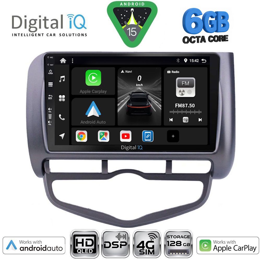 BXF17210CL-15 DIGITAL IQ BXF 17210_CPAA CLIMA (9inc) MULTIMEDIA TABLET for HONDA JAZZ mod. 2002-2008 - Image 1