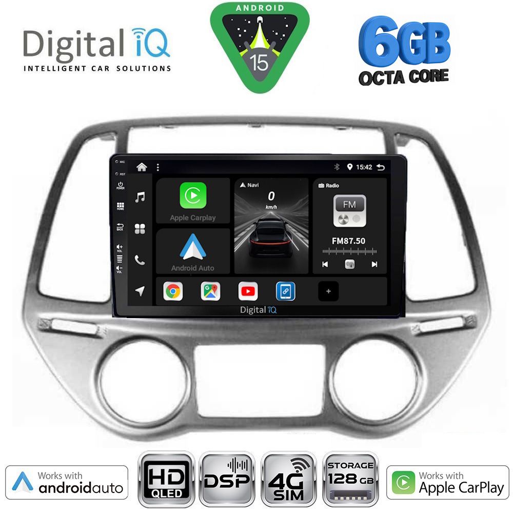 BXF17227CL-15 DIGITAL IQ BXF 17227_CPAA CLIMA (9inc) MULTIMEDIA TABLET for HYUNDAI i20 mod. 2008-2012 - Image 1