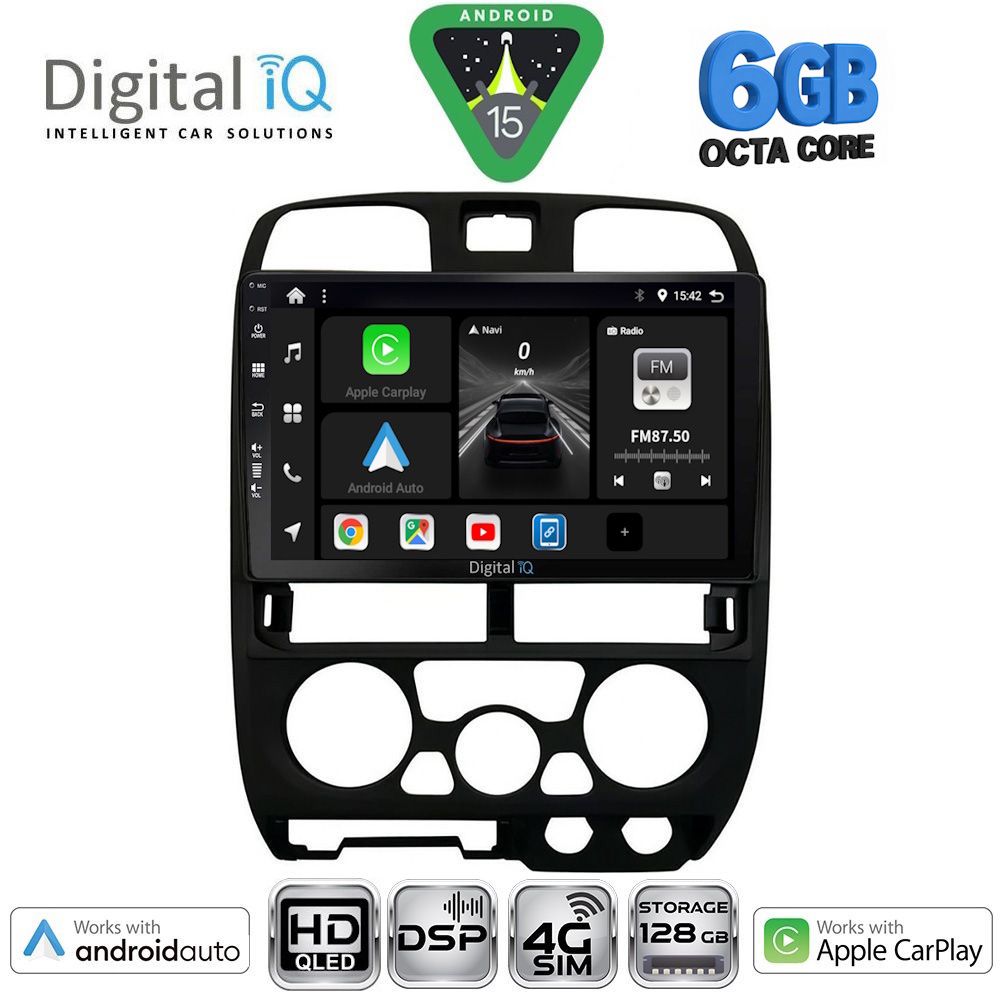 BXF17253BL-15 DIGITAL IQ BXF 17253BL_CPAA (9inc) MULTIMEDIA TABLET for ISUZU D-MAX mod. 2002-2008 (BLACK) - Image 1