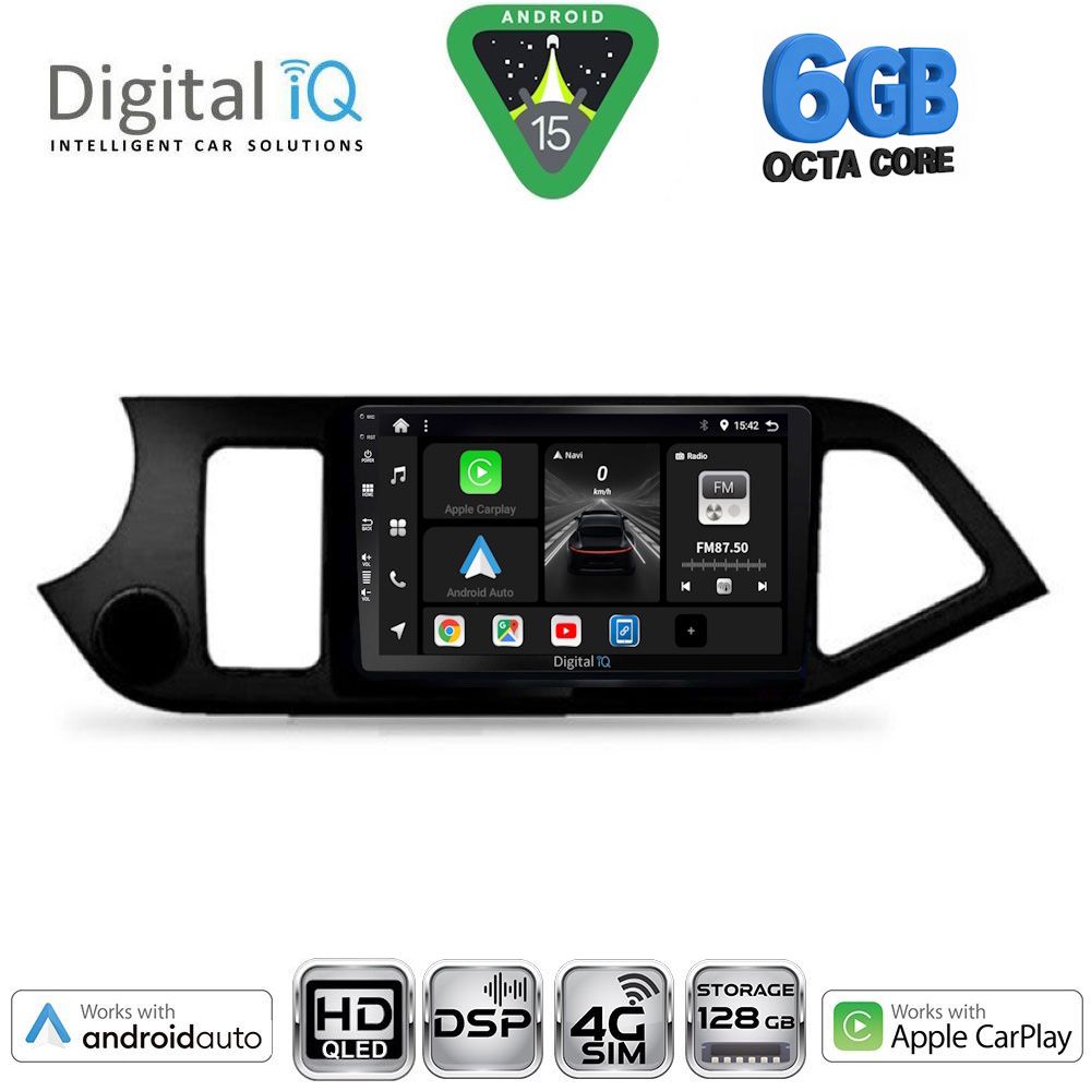 BXF17308-15 DIGITAL IQ BXF 17308_CPAA (9inc) MULTIMEDIA TABLET for KIA PICANTO mod. 2011-2017 - Image 1
