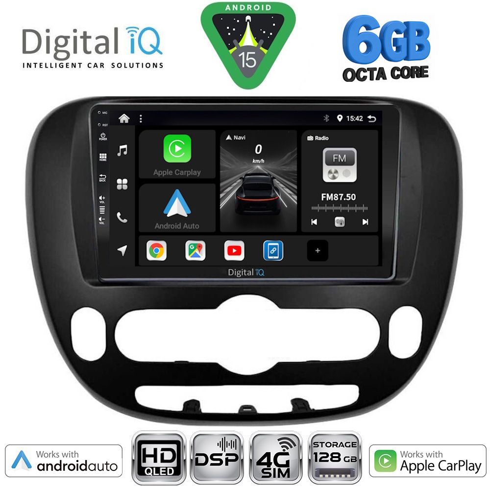 BXF17321-15 DIGITAL IQ BXF 17321_CPAA (9inc) MULTIMEDIA TABLET for KIA SOUL mod. 2013-2019 - Image 1