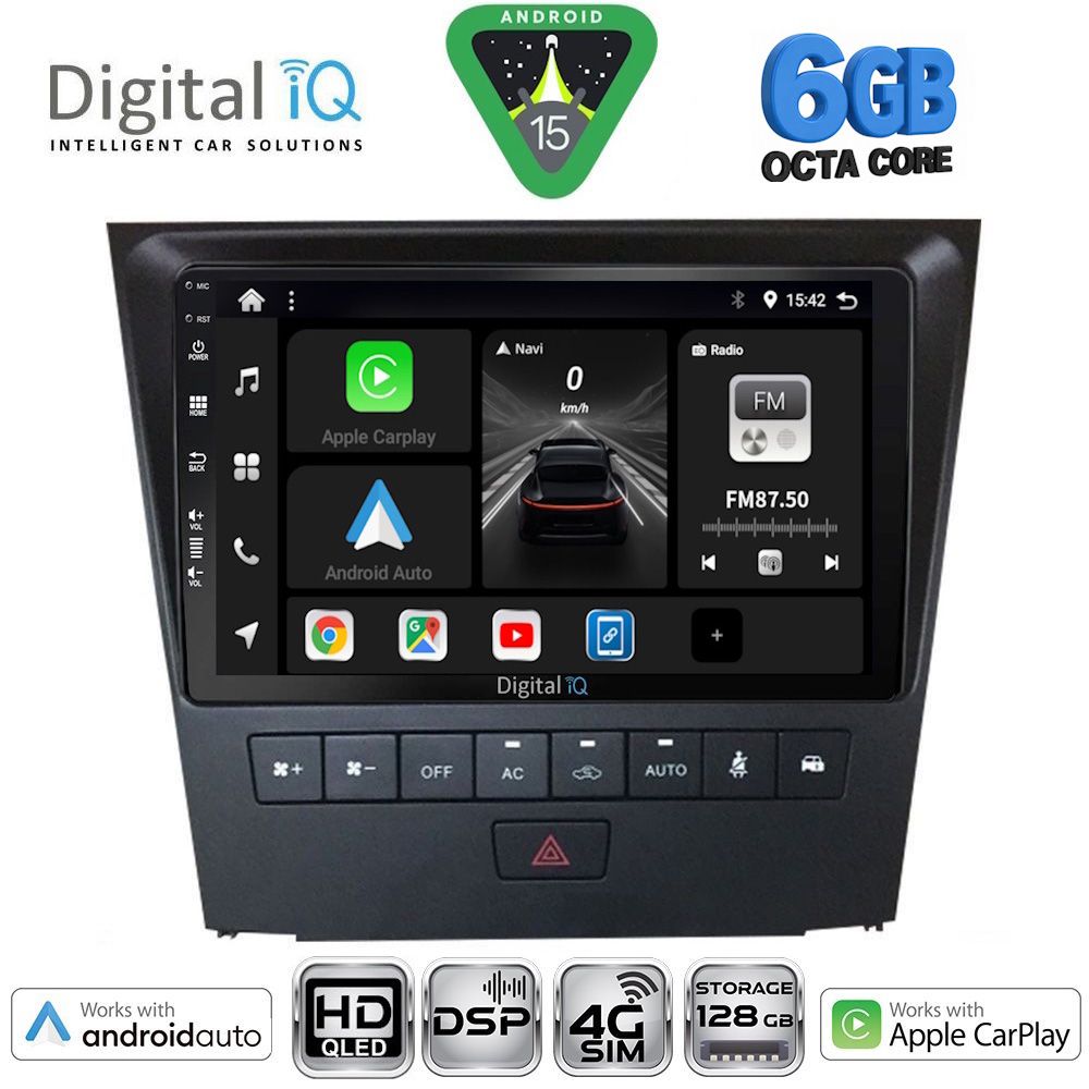 BXF17341-15 DIGITAL IQ BXF 17341_CPAA (9inc) MULTIMEDIA TABLET for LEXUS GS mod. 2004-2011 - Image 1