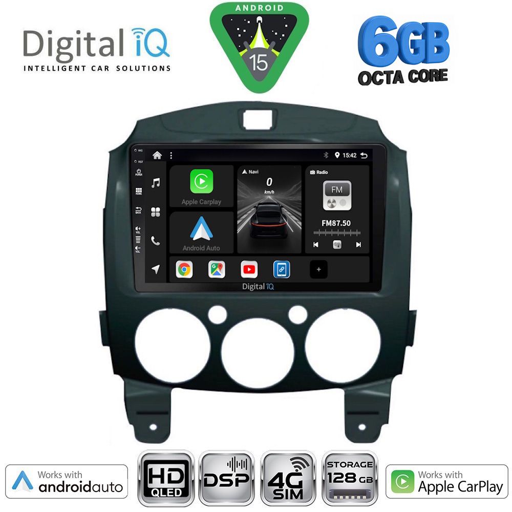BXF17361-15 DIGITAL IQ BXF 17361_CPAA (9inc) MULTIMEDIA TABLET for MAZDA 2 mod. 2007-2014 - Image 1