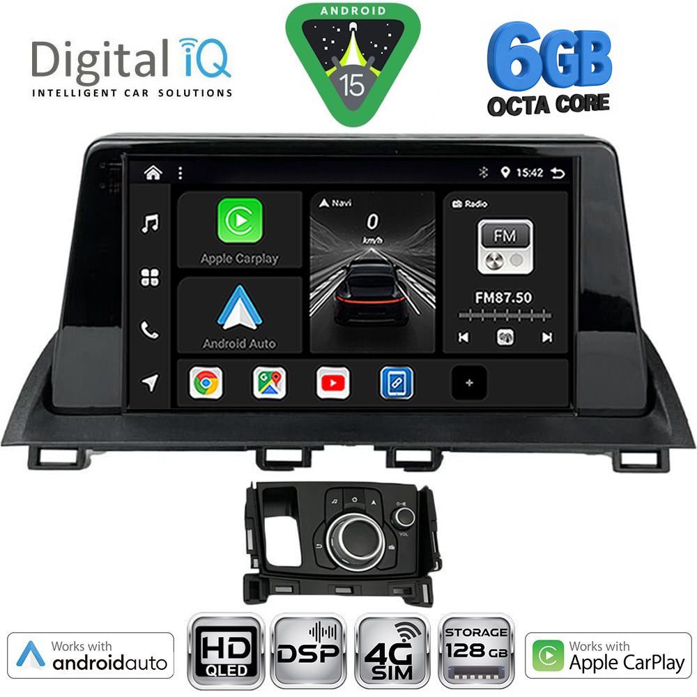 BXF17386-15 DIGITAL IQ BXF 17386_CPAA (9inc) MULTIMEDIA TABLET for MAZDA CX4 mod. 2016-2025 - Image 1
