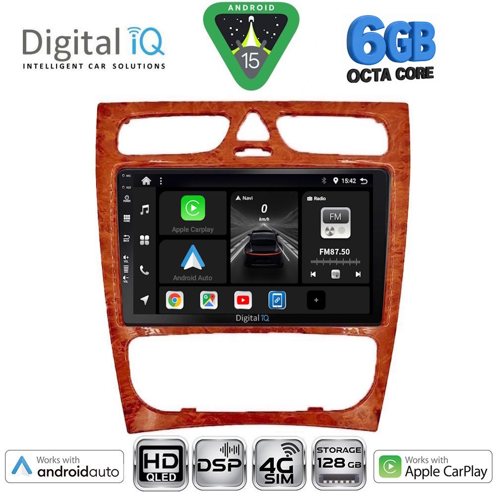 BXF17402CH-15 DIGITAL IQ BXF 17402CH_CPAA (9inc) MULTIMEDIA TABLET for MERCEDES C (W203) mod. 1999-2004 - Image 1