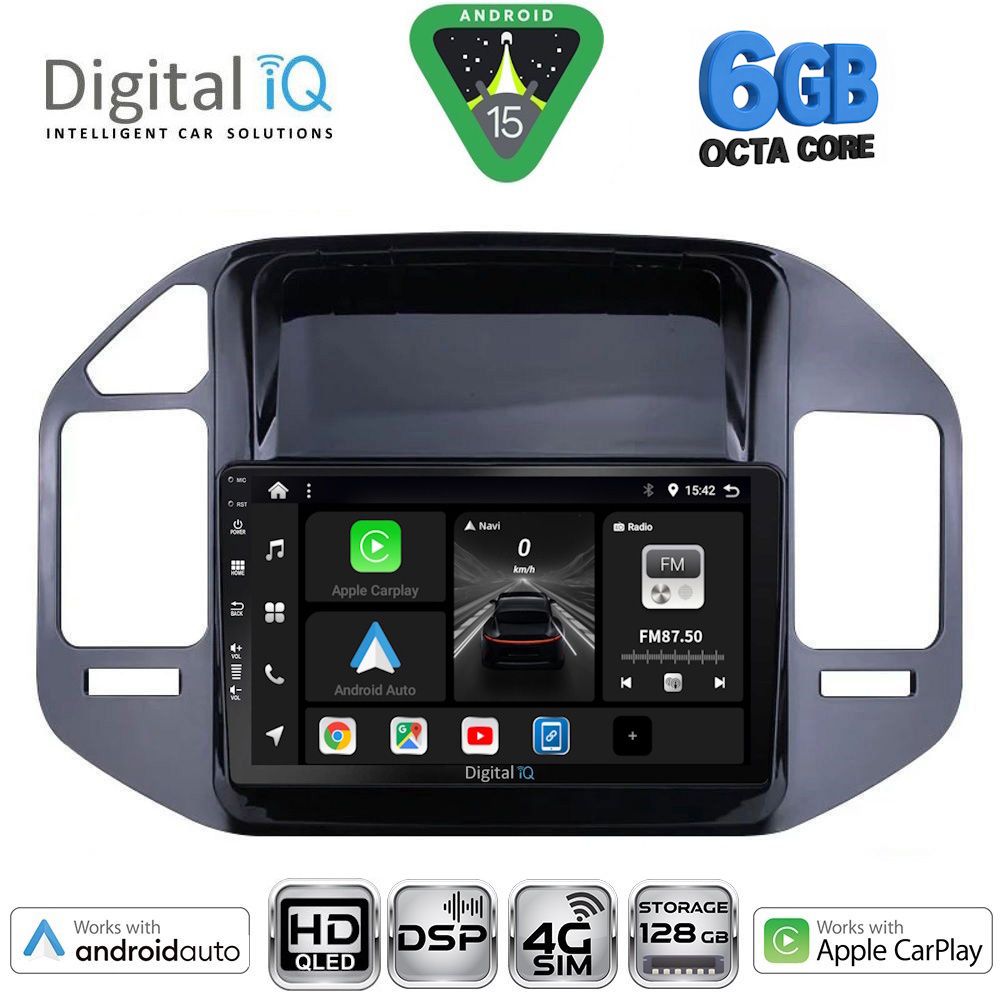 BXF17444-15 DIGITAL IQ BXF 17444BL_CPAA (9inc) MULTIMEDIA TABLET for MITSUBISHI PAJERO mod. 1999-2006 - Image 1