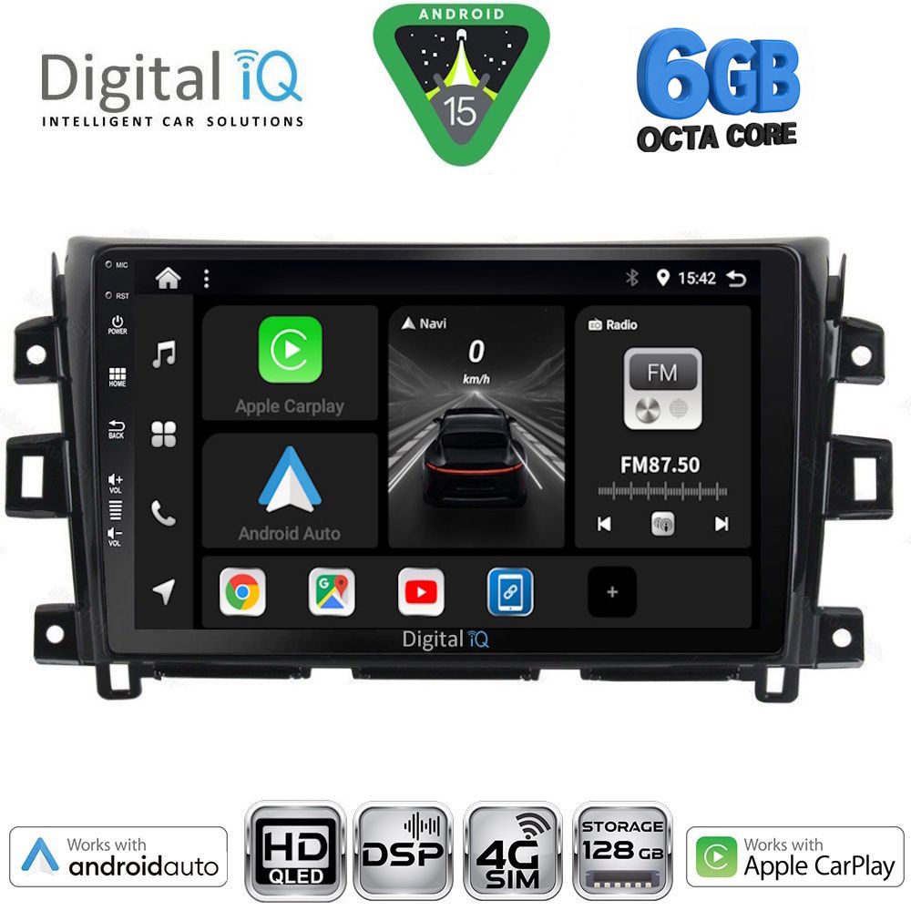 BXF17456-15 DIGITAL IQ BXF 17456_CPAA (10inc) MULTIMEDIA TABLET for NISSAN NAVARA mod. 2016-2025 - Image 1