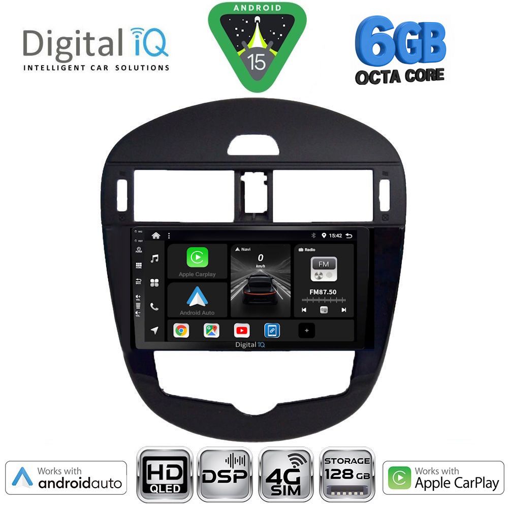 BXF17470-15 DIGITAL IQ BXF 17470CL_CPAA (9inc) MULTIMEDIA TABLET for NISSAN PULSAR mod. 2014-2020 with CLIMA - Image 1