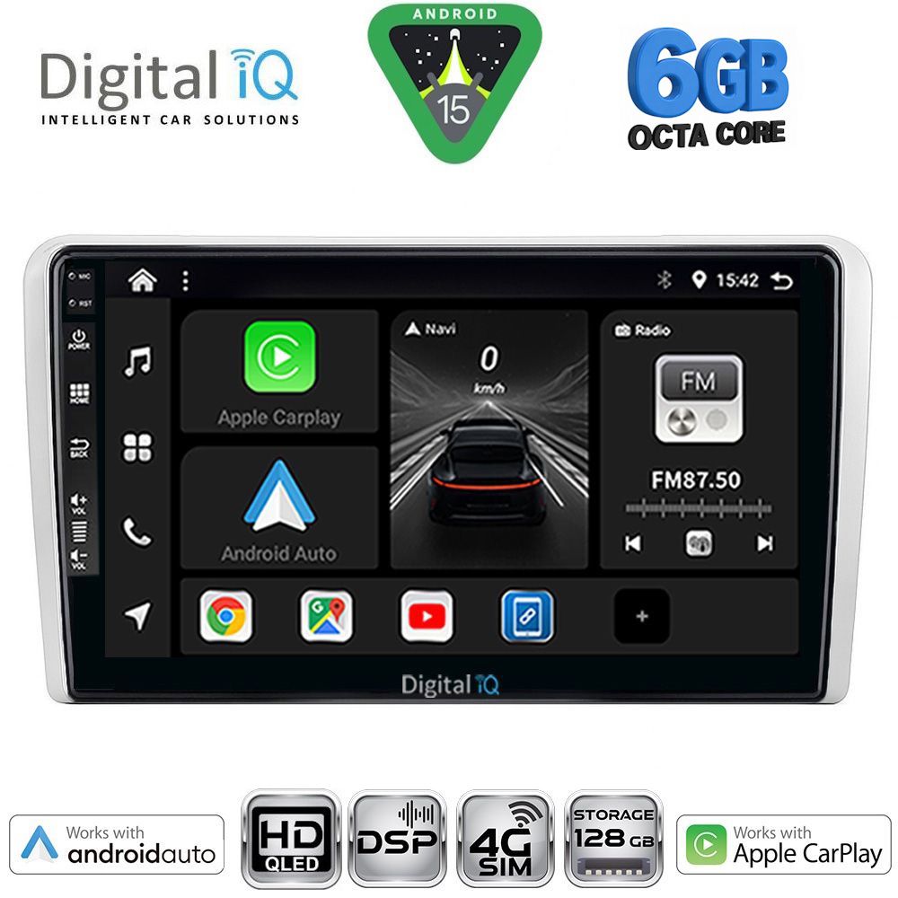 BXF17481SL-15 DIGITAL IQ BXF 17481SL_CPAA (9inc) MULTIMEDIA TABLET for OPEL ALL mod. 2004-2014 (SILVER) - Image 1