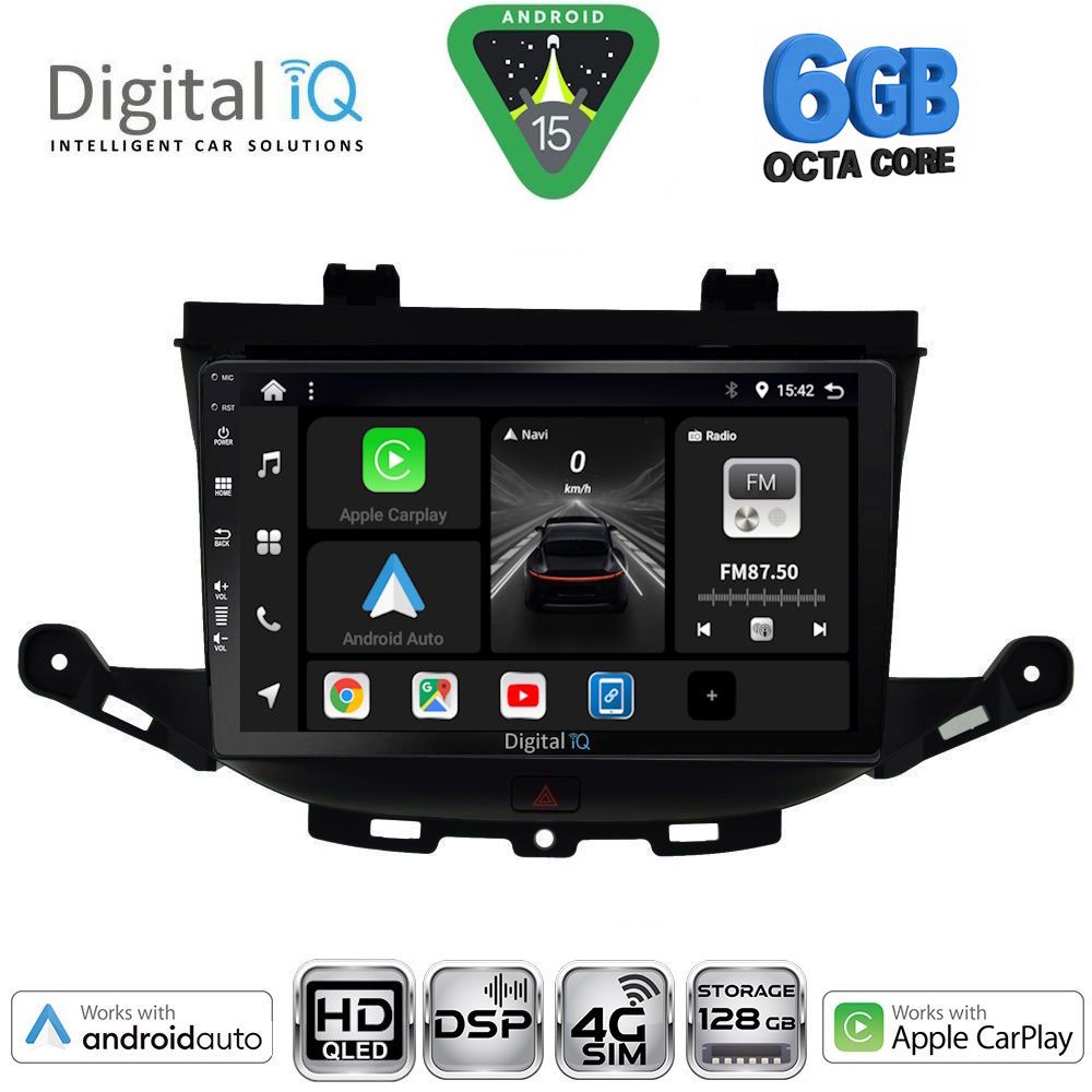 BXF17483-15 DIGITAL IQ BXF 17483_CPAA (9inc) MULTIMEDIA TABLET for OPEL ASTRA K mod. 2015-2023 - Image 1