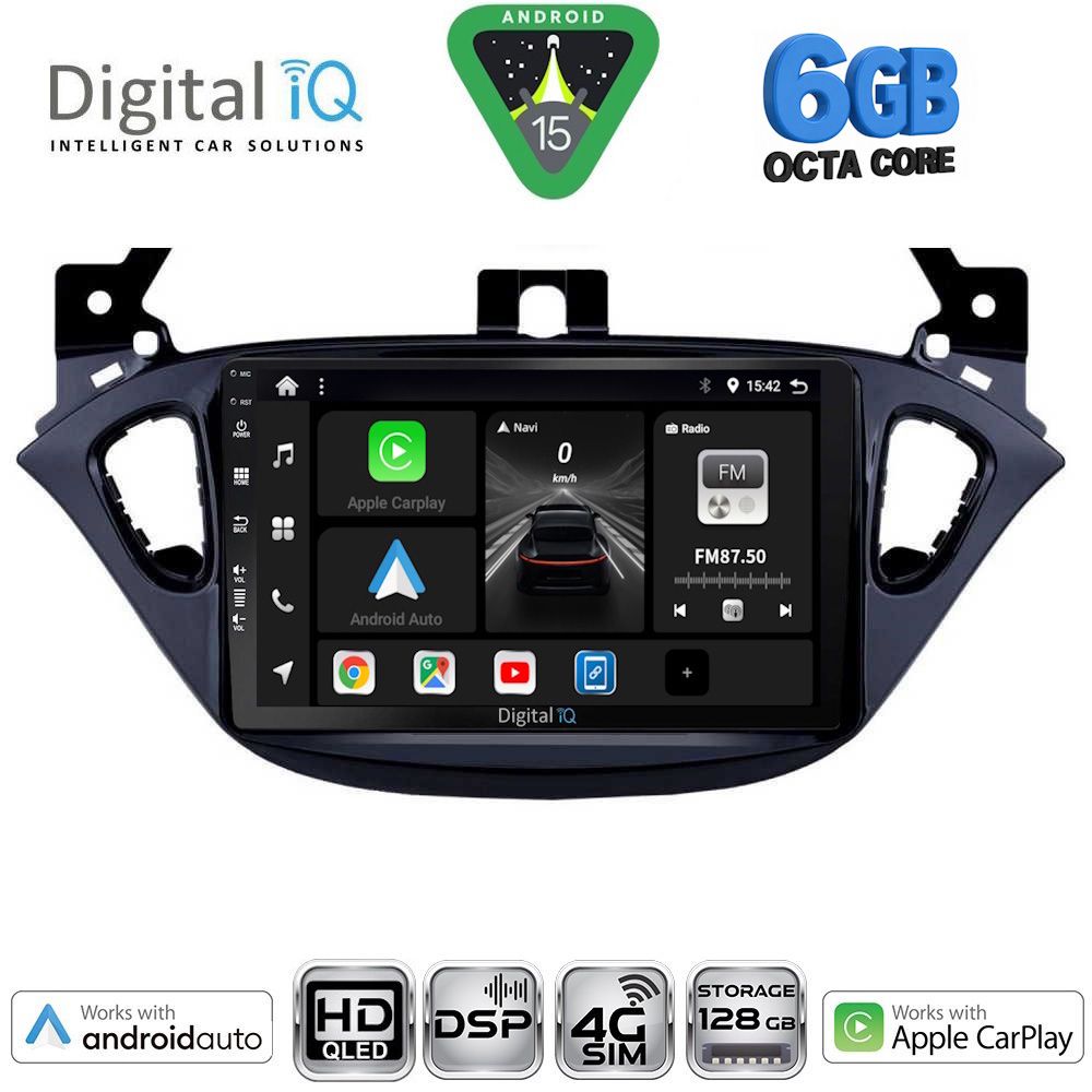 BXF17486-15 DIGITAL IQ BXF 17486_CPAA (9inc) MULTIMEDIA TABLET for OPEL ADAM - CORSA E mod. 2014-2019 - Image 1