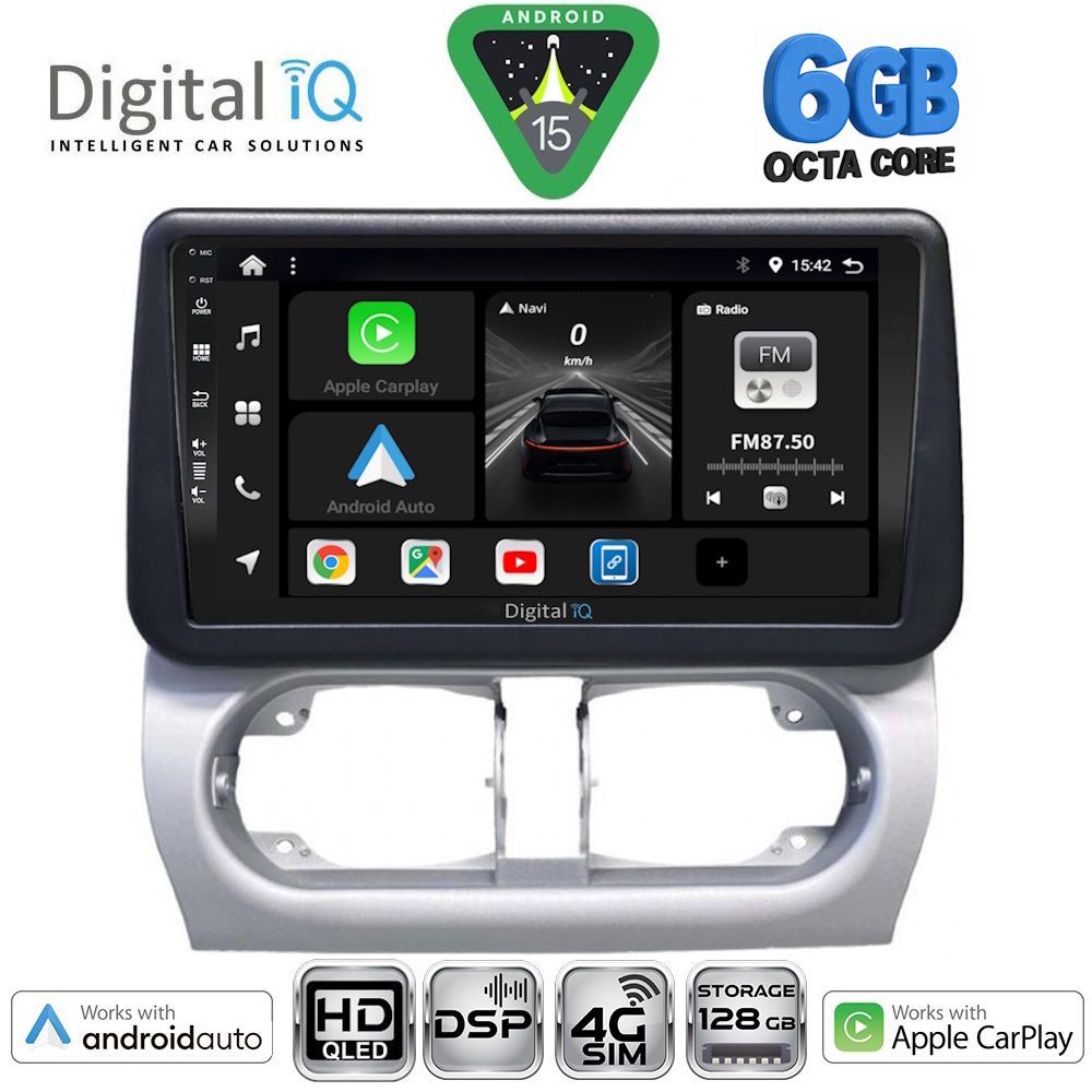 BXF17500-15 DIGITAL IQ BXF 17500_CPAA (9inc) MULTIMEDIA TABLET for OPEL CORSA C mod 2000-2006 - TIGRA mod. 2004-2009 - Image 1