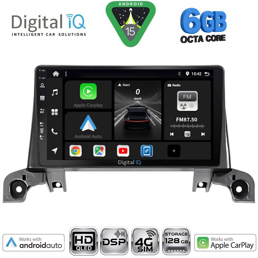 BXF17519-15 DIGITAL IQ BXF 17519_CPAA (9inc) MULTIMEDIA TABLET for PEUGEOT 3008 - 5008 mod. 2016-2024 - Image 1