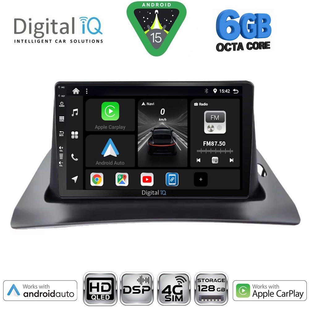 BXF17550-15 DIGITAL IQ BXF 17550_CPAA (9inc) MULTIMEDIA TABLET for RENAULT KANGOO mod. 2010-2021 - Image 1