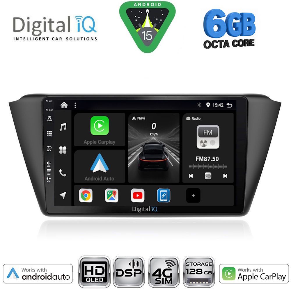 BXF17582-15 DIGITAL IQ BXF 17582_CPAA (9inc) MULTIMEDIA TABLET for SKODA FABIA mod. 2015-2022 - Image 1
