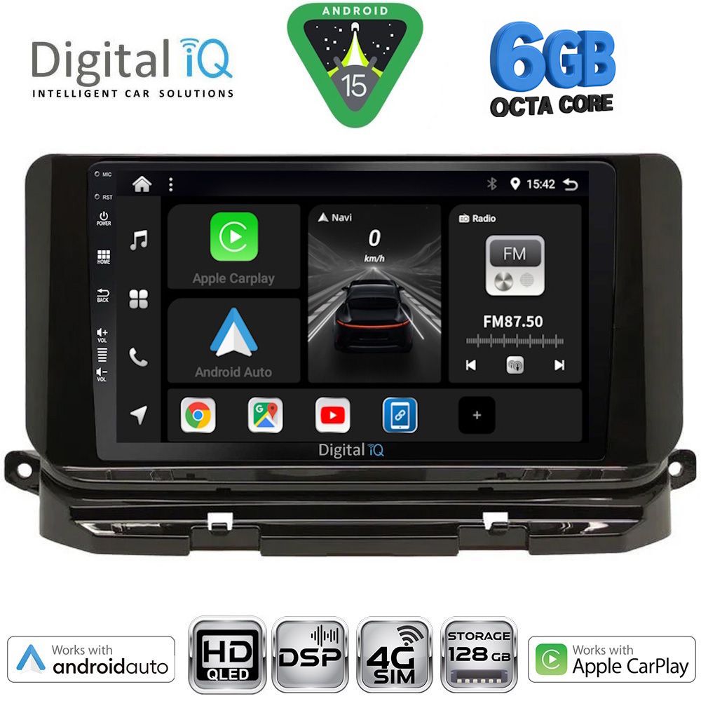BXF17598-15 DIGITAL IQ BXF 17598_CPAA (10inc) MULTIMEDIA TABLET for SKODA OCTAVIA 8 mod. 2021-2026 - Image 1