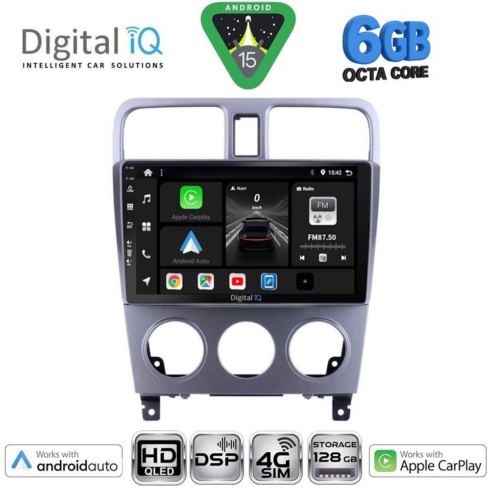 BXF17661-15 DIGITAL IQ BXF 17661_CPAA (9inc) MULTIMEDIA TABLET for SUBARU FORESTER mod. 2002-2008 - Image 1