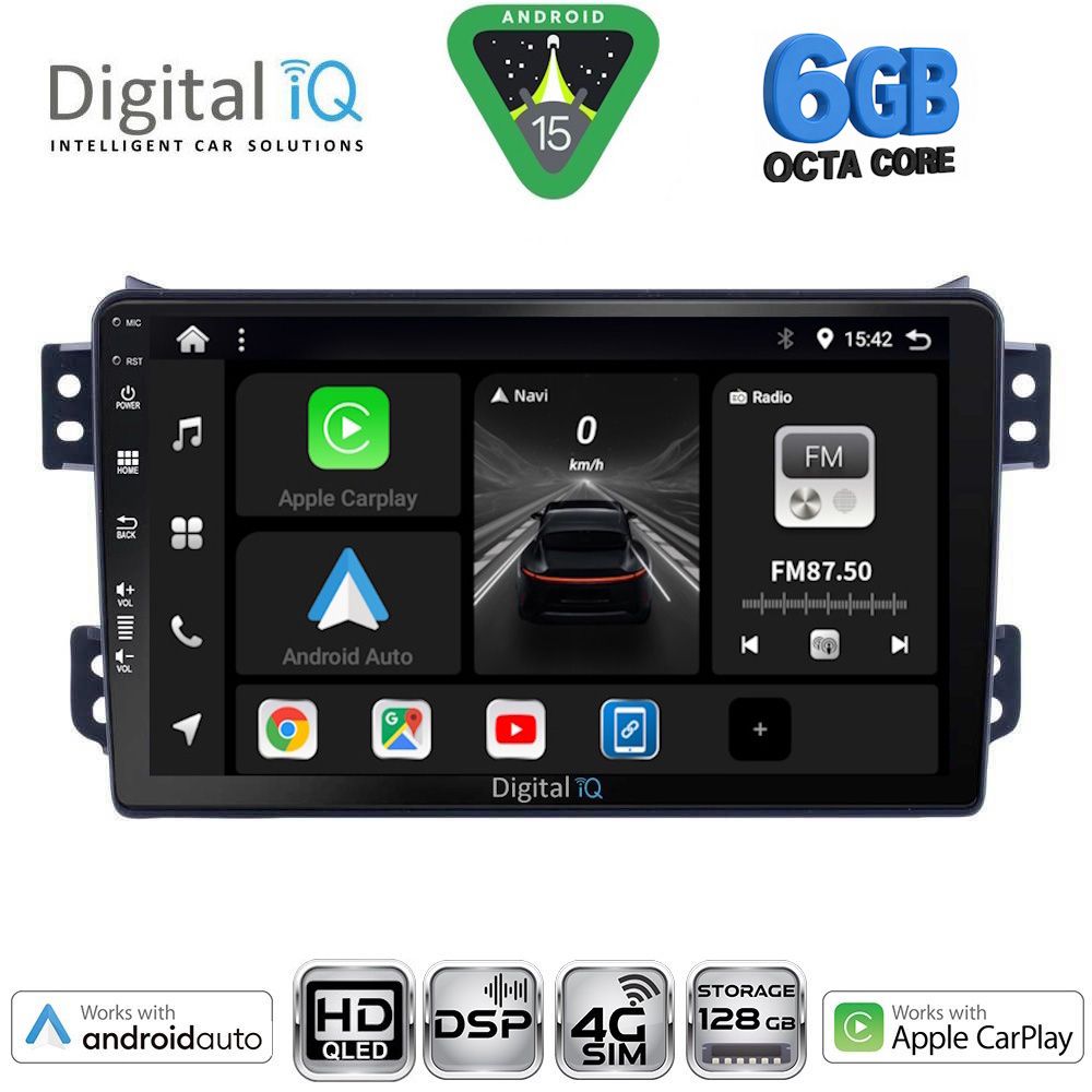 BXF17682-15 DIGITAL IQ BXF 17682_CPAA (9inc) MULTIMEDIA TABLET for OPEL AGILA - SUZUKI SPLASH mod. 2008-2018 - Image 1