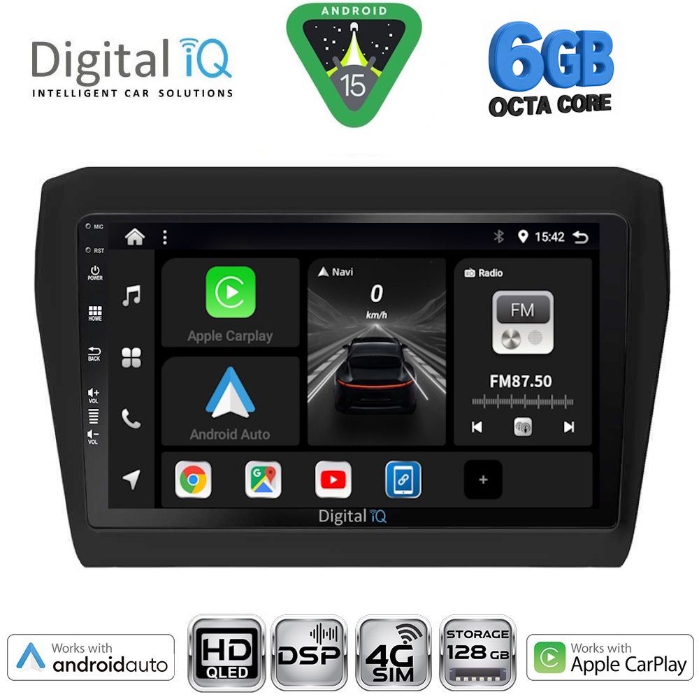BXF17686-15 DIGITAL IQ BXF 17686_CPAA (9inc) MULTIMEDIA TABLET for SUZUKI SWIFT mod. 2017-2023 - Image 1