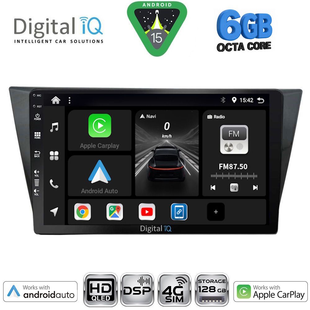 BXF17761-15 DIGITAL IQ BXF 17761_CPAA (10inc) MULTIMEDIA TABLET for VW TIGUAN mod. 2016-2024 - Image 1