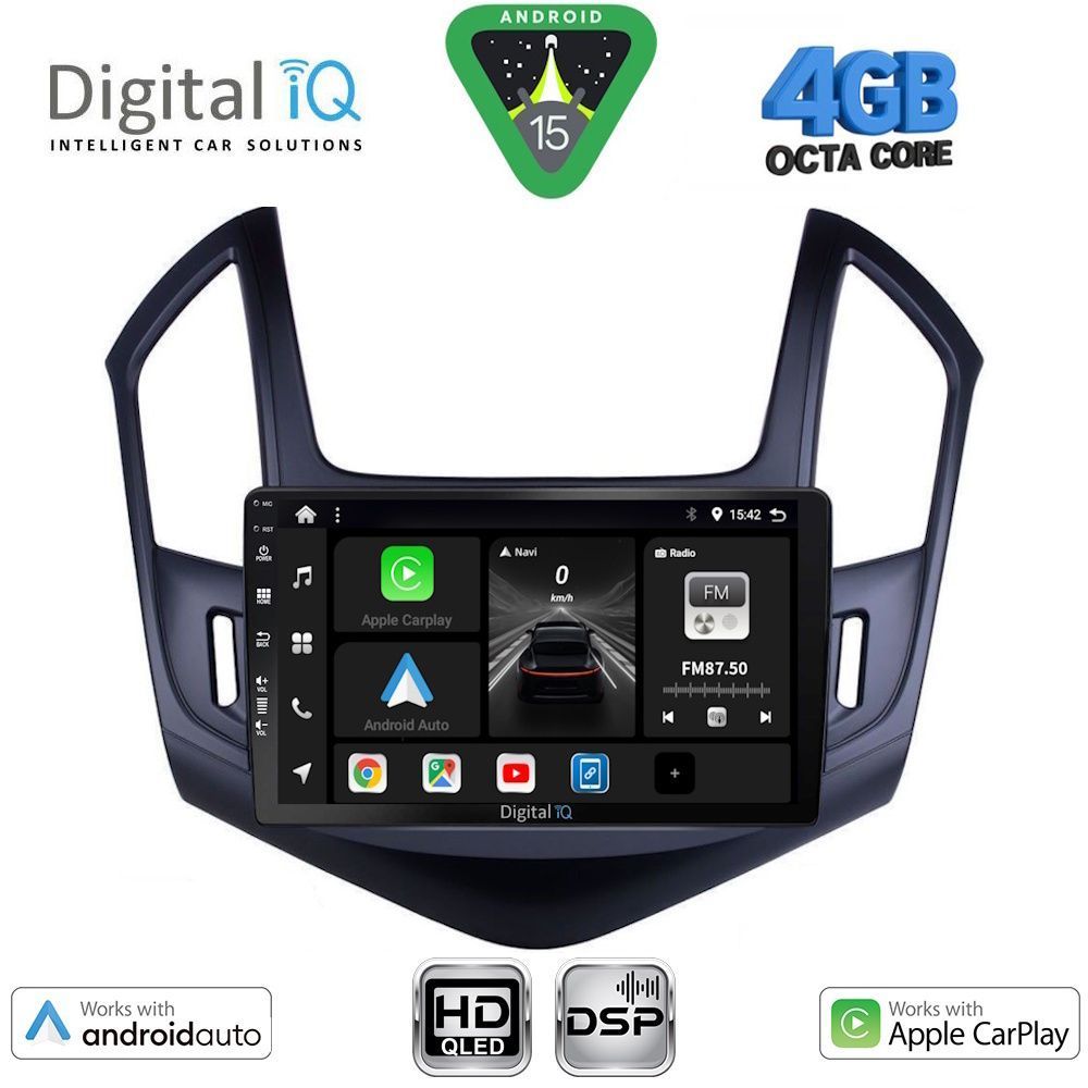 BXF6077_15 DIGITAL IQ BXF 16076B_CPAA (9inc) MULTIMEDIA TABLET for CHEVROLET CRUZE mod. 2013-2015 - Image 1