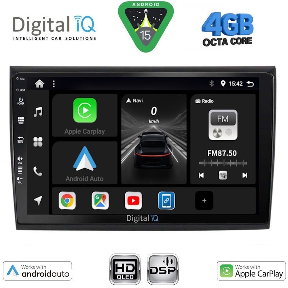 BXF6136_15 DIGITAL IQ BXF 16136_CPAA (9inc) MULTIMEDIA TABLET for FIAT BRAVO mod. 2007-2019 - Image 1