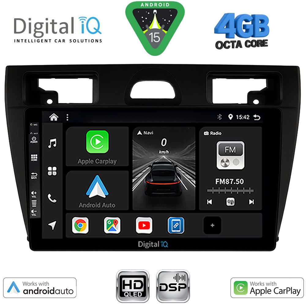 BXF6153BL_15 DIGITAL IQ BXF 16153BL_CPAA (9inc) MULTIMEDIA TABLET for FORD FIESTA mod. 2005-2008 (BLACK) - Image 1