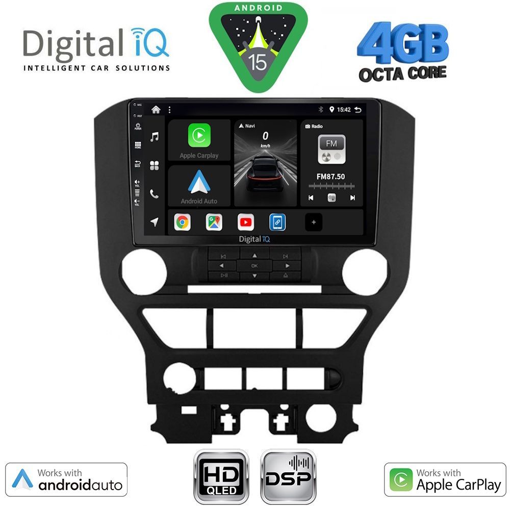 BXF6166_15 DIGITAL IQ BXF 16166_CPAA 3BUT (9inc) MULTIMEDIA TABLET for FORD MUSTANG mod. 2015-2020 - Image 1