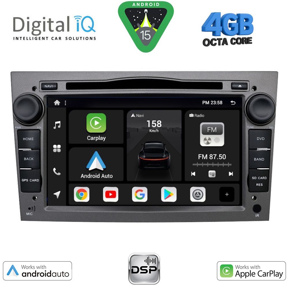BXF619GR_15-1 DIGITAL IQ BXF 619GR_CPAA (7" DVD) MULTIMEDIA SYSTEM for OPEL ALL mod. 2004-2012 (GREY) - Image 1