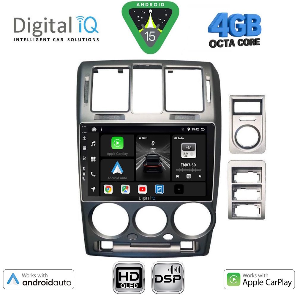 BXF6222_15 DIGITAL IQ BXF 16222GR_CPAA (9inc) MULTIMEDIA TABLET for HYUNDAI GETZ mod. 2002-2011 (GREY) - Image 1