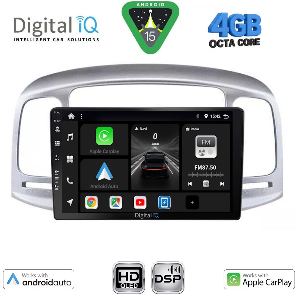 BXF6249_15 DIGITAL IQ BXF 16249SL_CPAA (9inc) MULTIMEDIA TABLET for HYUNDAI ACCENT mod. 2005-2012 - Image 1