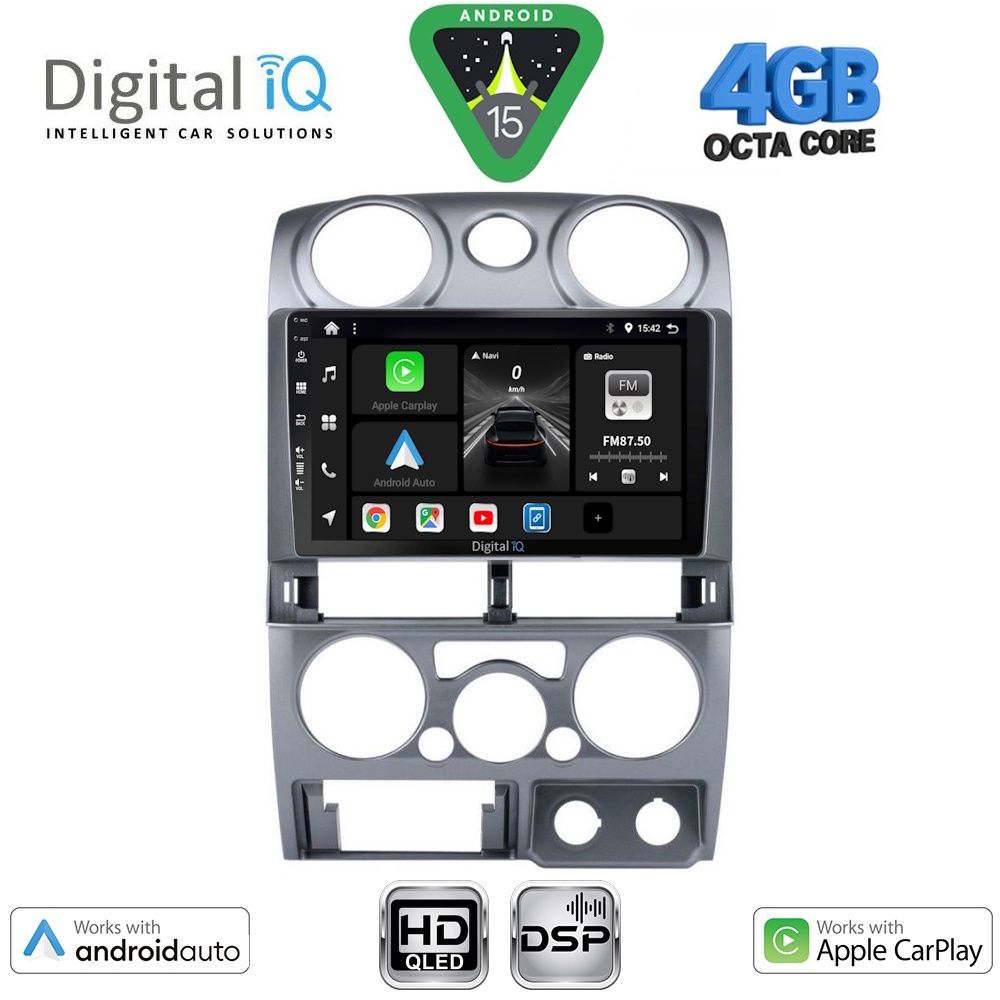 BXF6254SL_15 DIGITAL IQ BXF 16254SL_CPAA (9inc) MULTIMEDIA TABLET for ISUZU D-MAX mod. 2008-2012 (SILVER) - Image 1