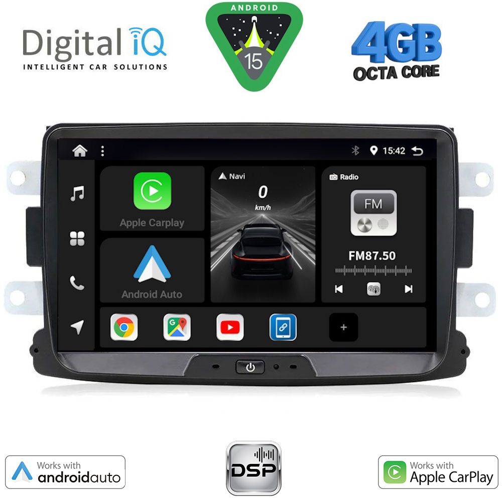 BXF633_15 DIGITAL IQ BXF 633_CPAA (8" DECK) MULTIMEDIA SYSTEM for DACIA mod. 2012-2019 - RENAULT CAPTURE mod. 2013-2021 - Image 1