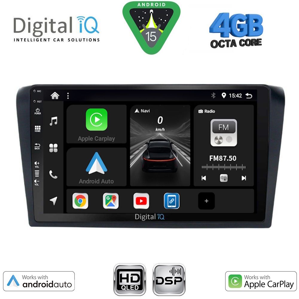 BXF6365_15 DIGITAL IQ BXF 16365_CPAA (9inc) MULTIMEDIA TABLET for MAZDA 3 mod. 2003-2008 - Image 1
