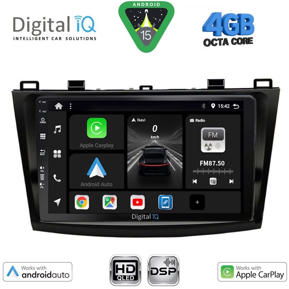BXF6366_15 DIGITAL IQ BXF 16366_CPAA (9inc) MULTIMEDIA TABLET for MAZDA 3 mod. 2009-2014 - Image 1