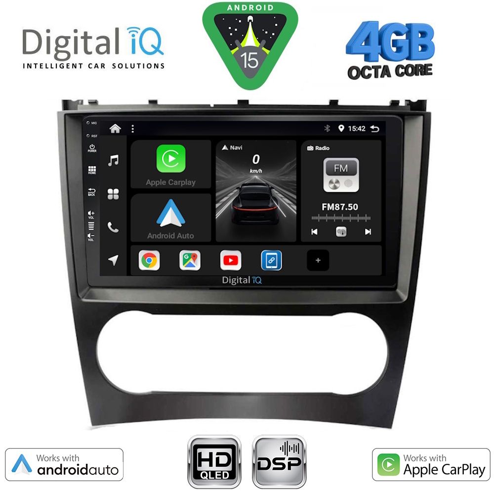 BXF6404_15 DIGITAL IQ BXF 16404_CPAA (9inc) MULTIMEDIA TABLET for MERCEDES C – CLK (W203-209) mod. 2004-2008 - Image 1