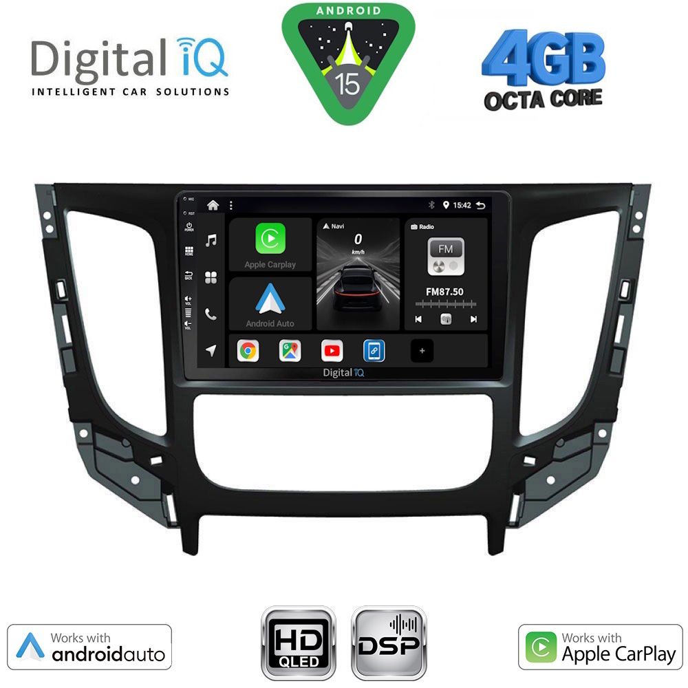 BXF6437CL_15 DIGITAL IQ BXF 16437_CPA CLIMA (9inc) MULTIMEDIA TABLET for MITSUBISHI L200 mod. 2015-2019 with CLIMA - Image 1