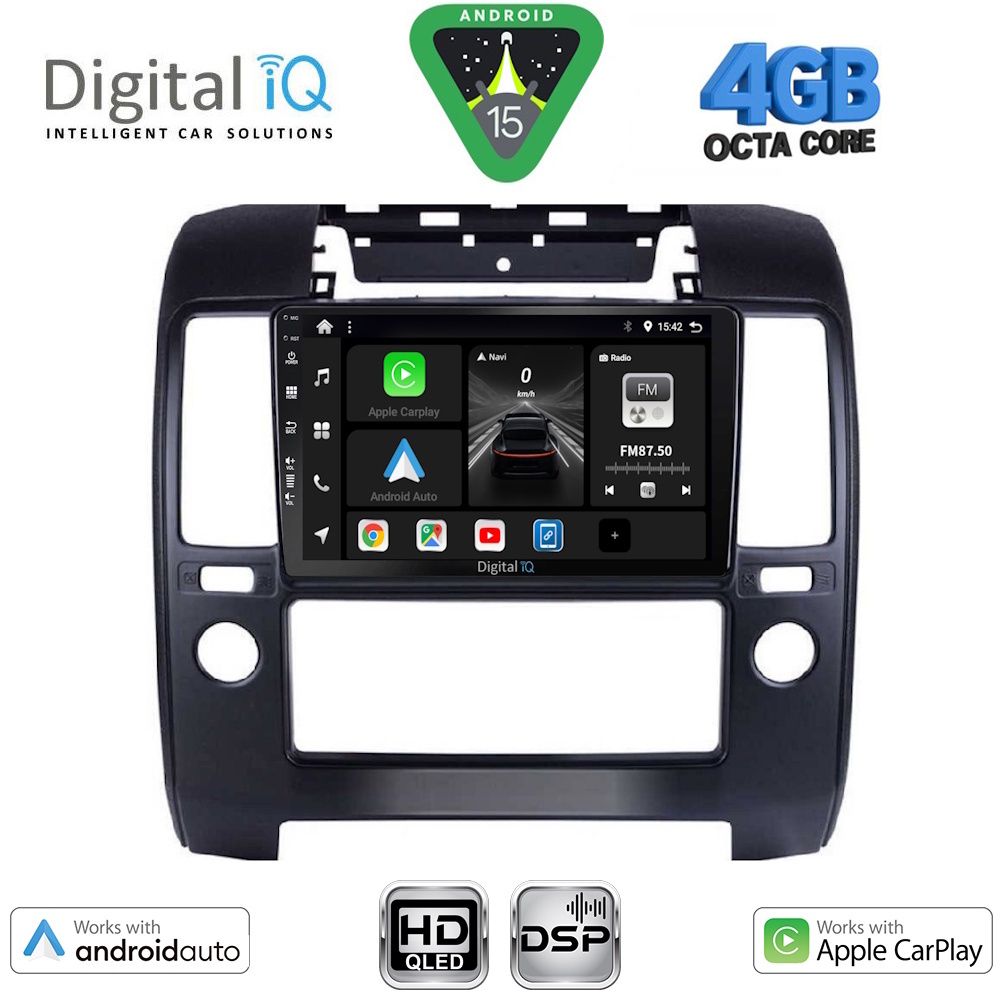BXF6454-15 DIGITAL IQ BXF 16454AC_CPAA (9inc) MULTIMEDIA TABLET for NISSAN NAVARA D40 mod. 2006-2011 με A/C - Image 1