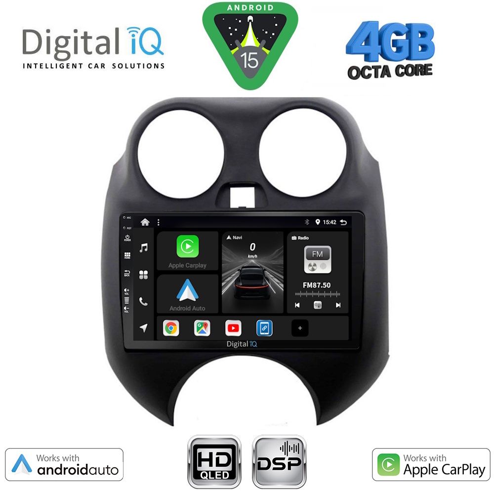 BXF6459_15 DIGITAL IQ BXF 16459_CPAA (9inc) MULTIMEDIA TABLET for NISSAN MICRA mod. 2010-2014 - Image 1