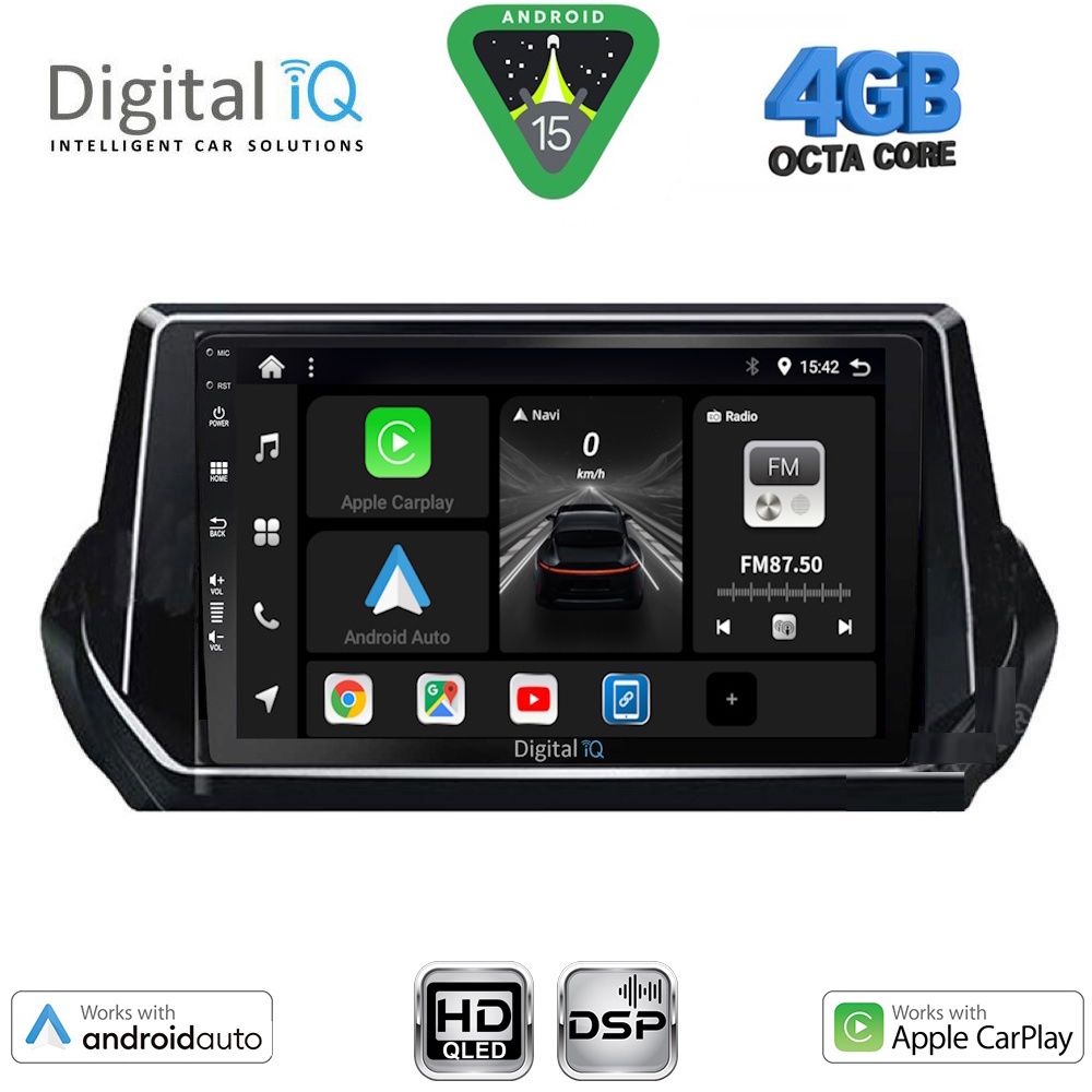 BXF6509_15 DIGITAL IQ BXF 16509_CPAA (9inc) MULTIMEDIA TABLET for PEUGEOT 208 – 2008 mod. 2021-2026 - Image 1