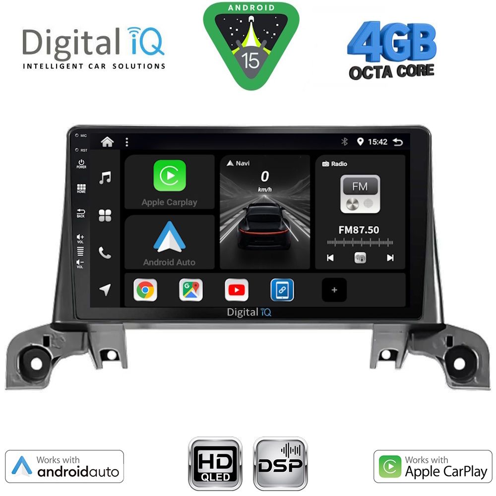 BXF6519_15 DIGITAL IQ BXF 16519_CPAA (9inc) MULTIMEDIA TABLET for PEUGEOT 3008 - 5008 mod. 2016-2024 - Image 1