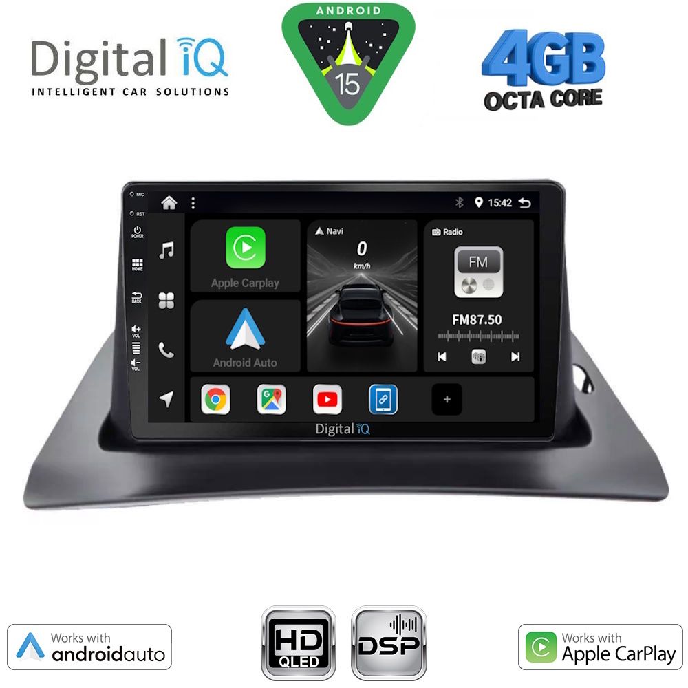 BXF6550_15 DIGITAL IQ BXF 16550_CPAA (9inc) MULTIMEDIA TABLET for RENAULT KANGOO mod. 2010-2021 - Image 1