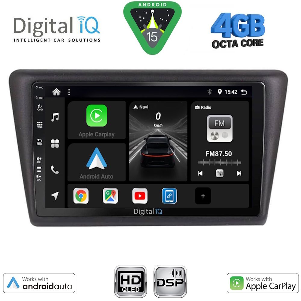 BXF6600_15 DIGITAL IQ BXF 16600_CPAA (9inc) MULTIMEDIA TABLET for SKODA RAPID SPACEBACK mod. 2014-2019 - Image 1