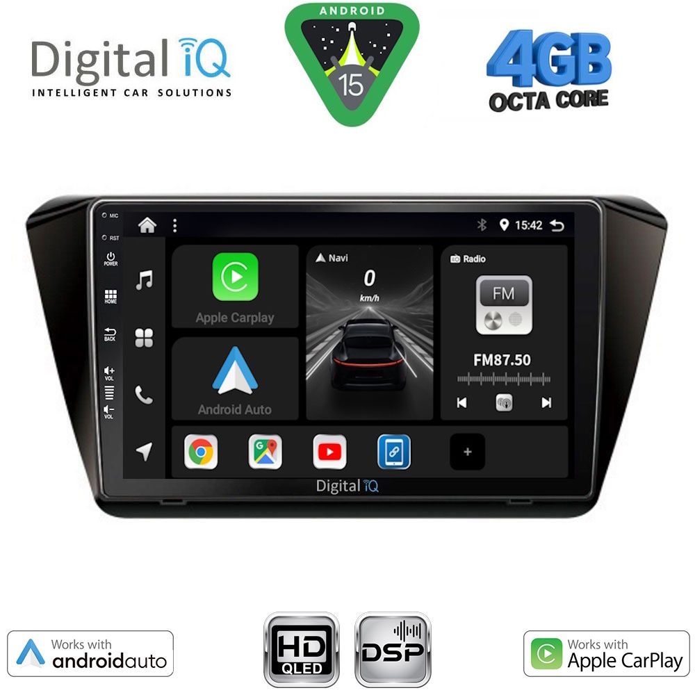 BXF6605_15 DIGITAL IQ BXF 16605_CPAA (10inc) MULTIMEDIA TABLET for SKODA SUPERB mod. 2015-2023 - Image 1