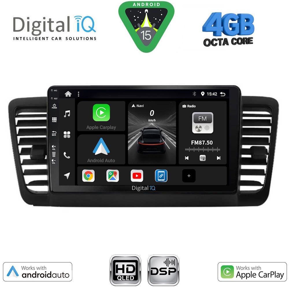 BXF6665_15 DIGITAL IQ BXF 16665_CPAA (9inc) MULTIMEDIA TABLET for SUBARU LEGACY - OUTBACK mod. 2002-2008 - Image 1