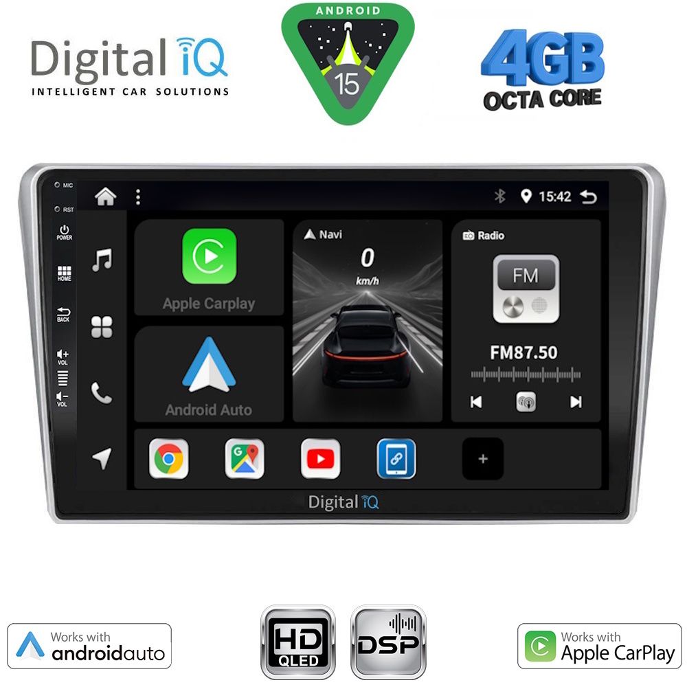BXF6704_15 DIGITAL IQ BXF 16704SL_CPAA (9inc) MULTIMEDIA TABLET for TOYOTA AVENSIS (T25) mod. 2003-2009 (SILVER) - Image 1
