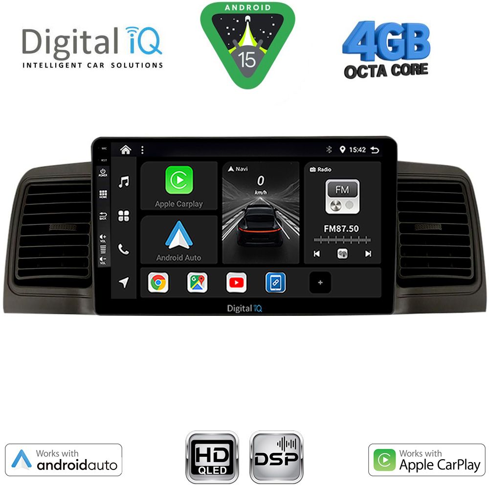 BXF6712BL_15 DIGITAL IQ BXF 16712BL_CPAA (9inc) MULTIMEDIA TABLET for TOYOTA COROLLA mod. 2001-2006 (BLACK) - Image 1